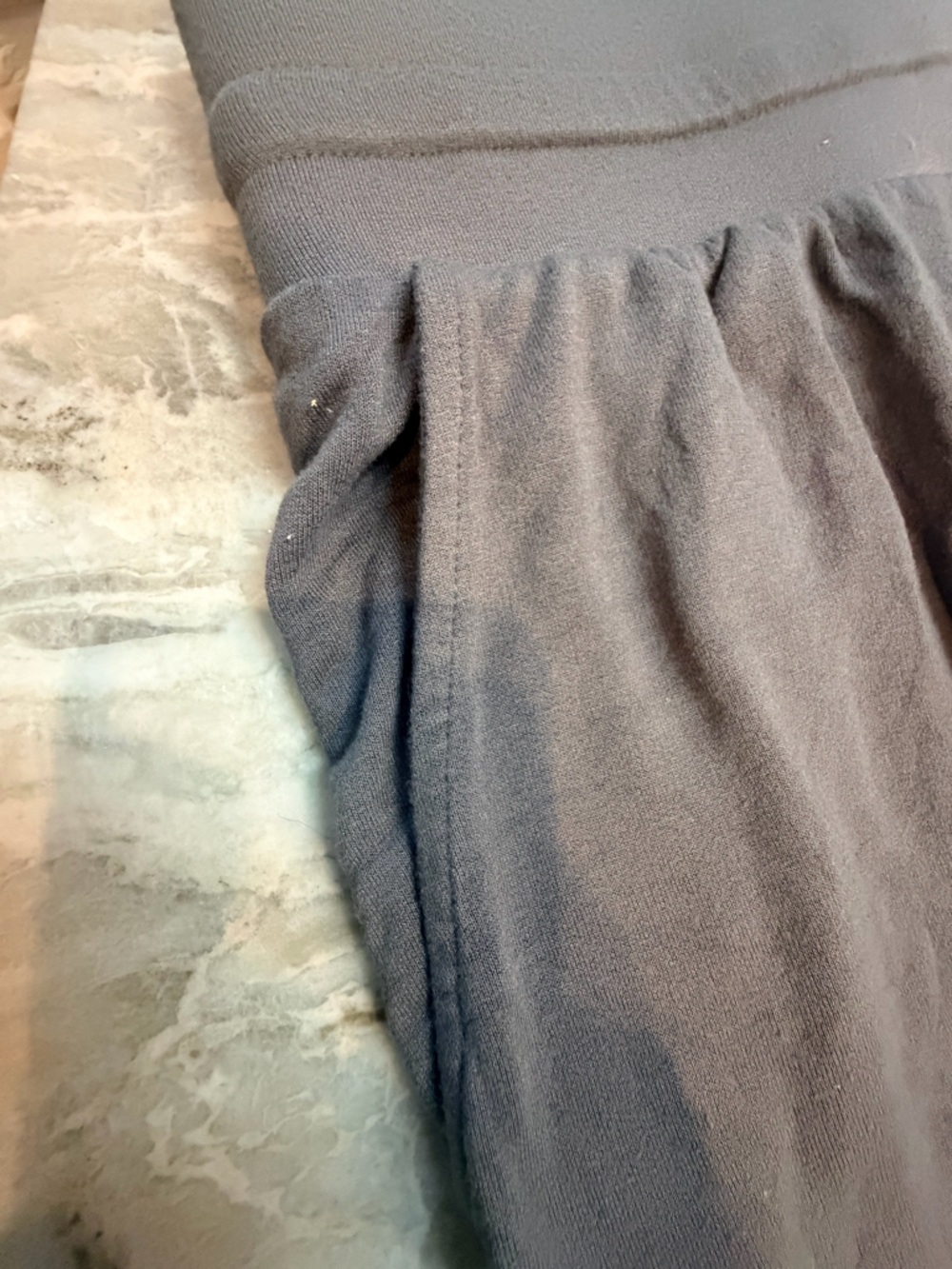 Terra & Sky 1X Wide Leg Lounge Pants Gray Stretch Pull On Plus Size - Picture 3 of 10